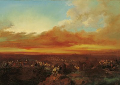 Caravanas árabes llegando a la costa de Eugenio Lucas Velázquez
